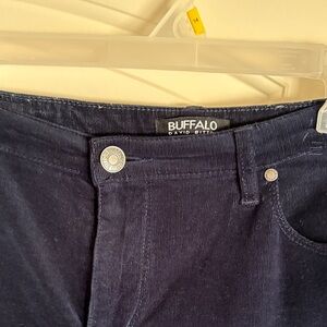 Buffalo David Bitton Dark Blue Corduroy Trousers